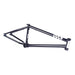 Black CULT DEVON SMILLIE BMX bike frame made from 100% cult classic tubing with gussets and integrated headtube.