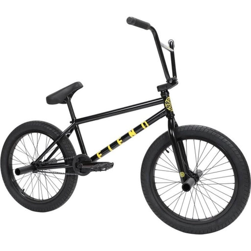 Black Fiend Type CV BMX bike with chromoly frame, Embryo fork, Mission and Innova components, and 2.4" BMX tires