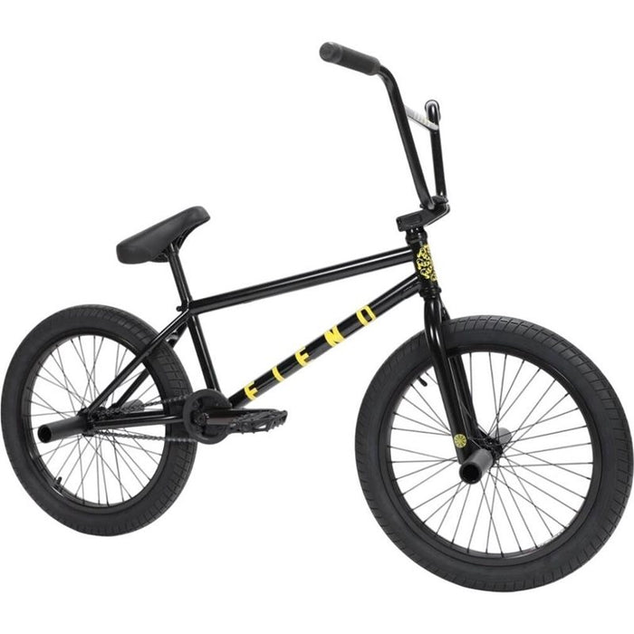 Black Fiend Type CV BMX bike with chromoly frame, Embryo fork, Mission and Innova components, and 2.4" BMX tires