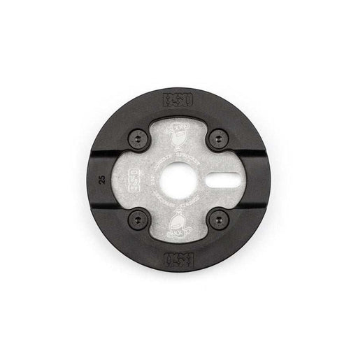 BSD Jonesin' Sprocket 25t with black high-density nylon guard and 7075-T6 aluminum core