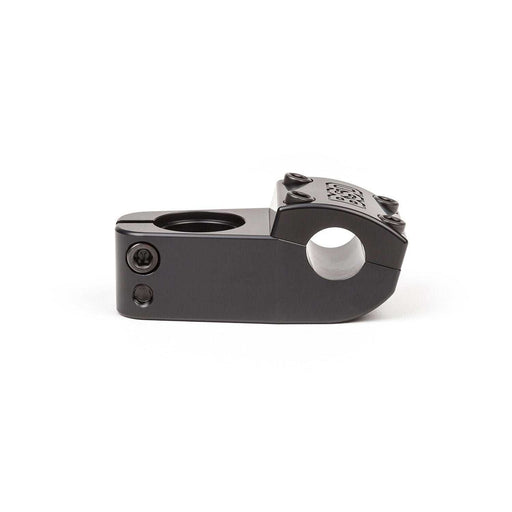 BSD Levelled Toploader Stem CNC machined from 6061-T6 aluminum with 27mm rise, 50mm reach, and strong clamp for 7/8" or 1" handlebars in black finish.