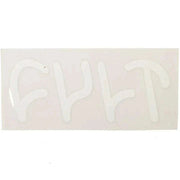 CULT die-cut sticker with white letters measuring 16cm by 6.5cm