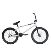 SUBROSA LETUM BMX bike with 100% chromoly frame, black wheels, sprocket guard, pegs, and freecoaster hub for street and skatepark riding.