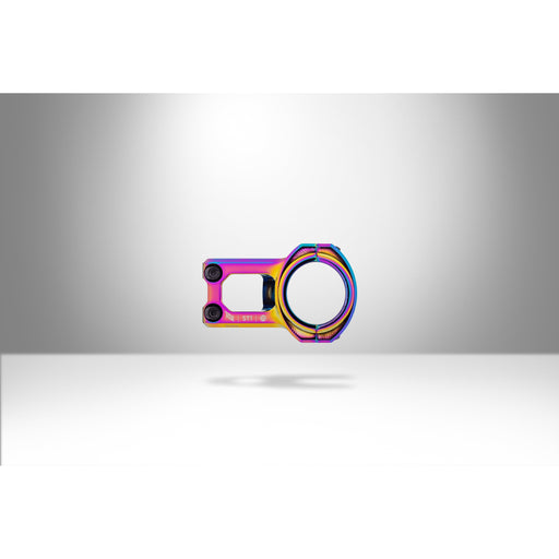 MTB ST1 Stem oilslick mountain bike stem with 35mm clamp diameter and titanium rainbow finish