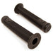 S&M Reynolds Grips black super soft BMX bike grips with medium flange and nylon plug bar ends