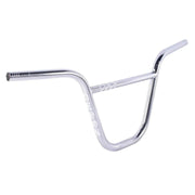 CULT Devon Smillie chrome 2-piece BMX handlebar with 9.5" height and 28" width chromium molybdenum construction