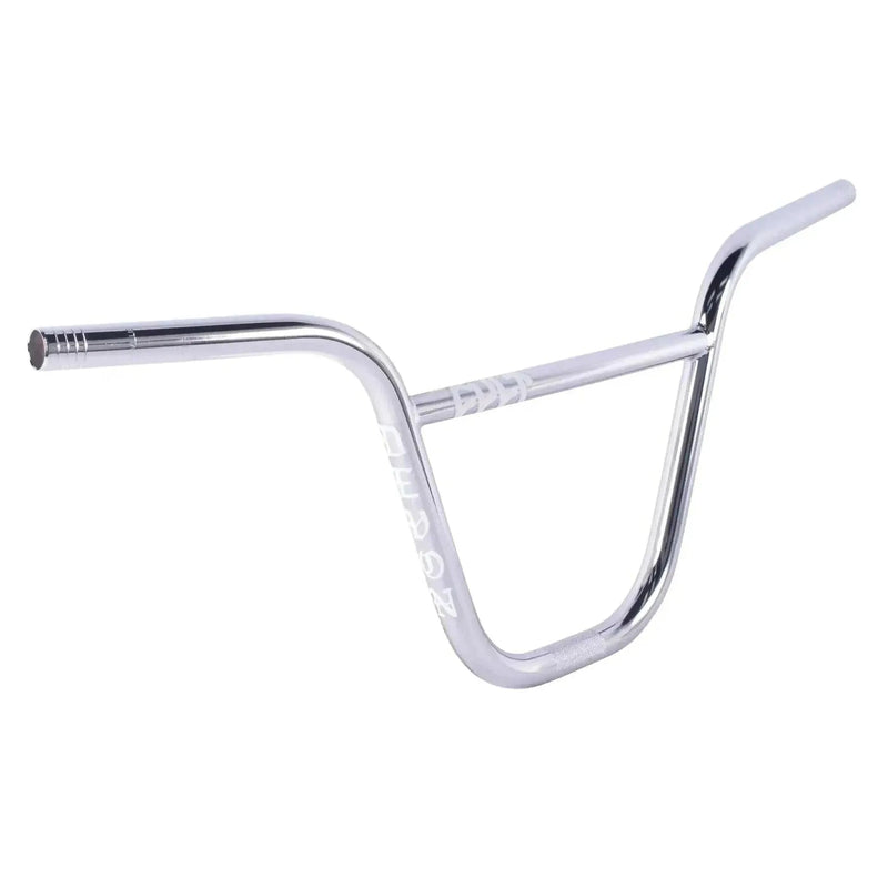 CULT Devon Smillie chrome 2-piece BMX handlebar with 9.5" height and 28" width chromium molybdenum construction