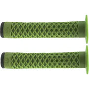 Green Cult VANS waffle grips with flange and textured surface for BMX handlebars