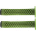 Green Cult VANS waffle grips with flange and textured surface for BMX handlebars