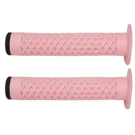 Pink Cult VANS waffle grips with flange featuring waffle texture for BMX handlebars