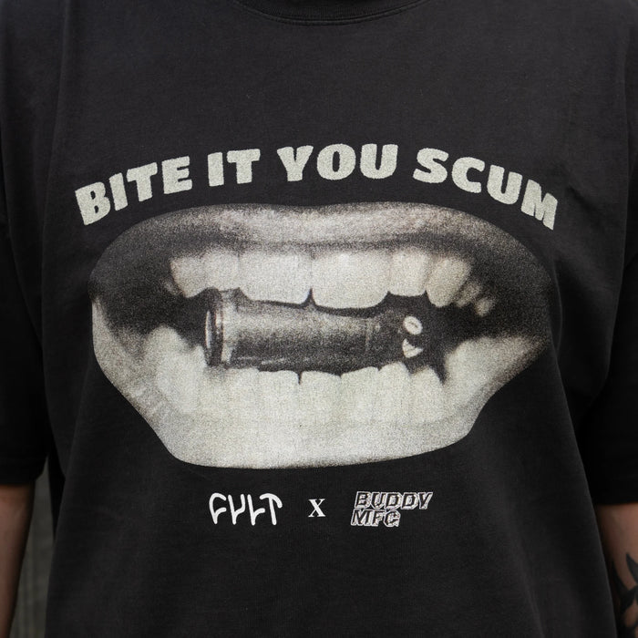 Cult X Buddy MFG “BITE IT”  T-Shirt