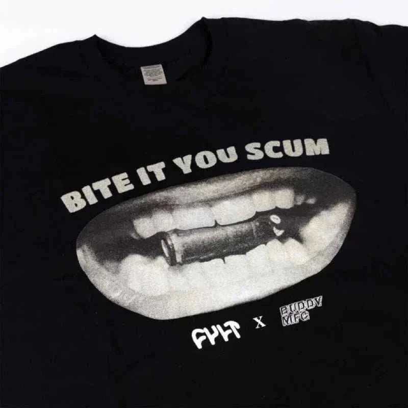 People's Store CULT X BUDDY MFG “BITE IT”  T-SHIRT