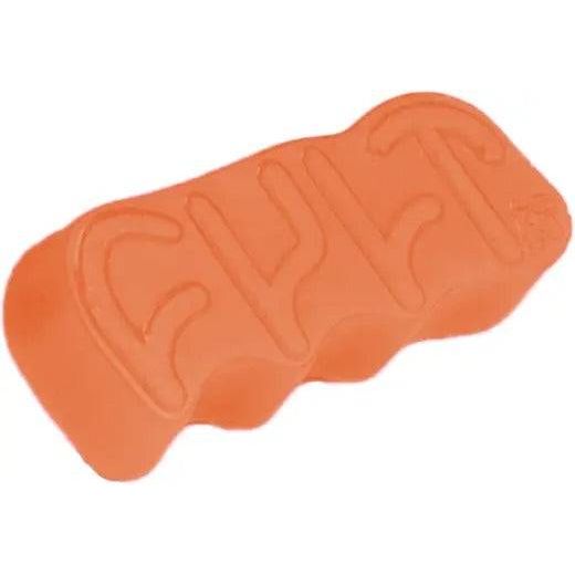 Orange Cult X LMB Wax bar designed for improved skateboard and bike traction and control
