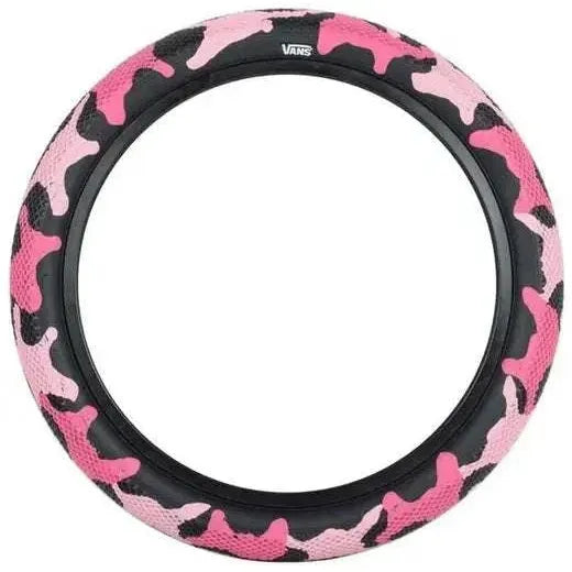 CULT VANS WAFFLE 20x2.4 bike tire with pink and black waffle tread pattern and high pressure sidewalls
