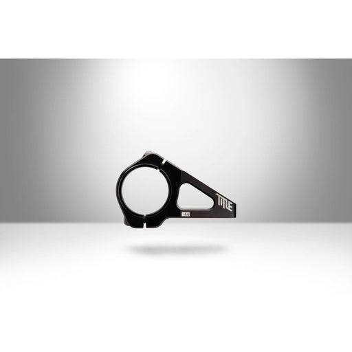 Black MTB DM1 Stem made from solid 7075 T73 aluminum with 35mm clamp diameter and matte finish.