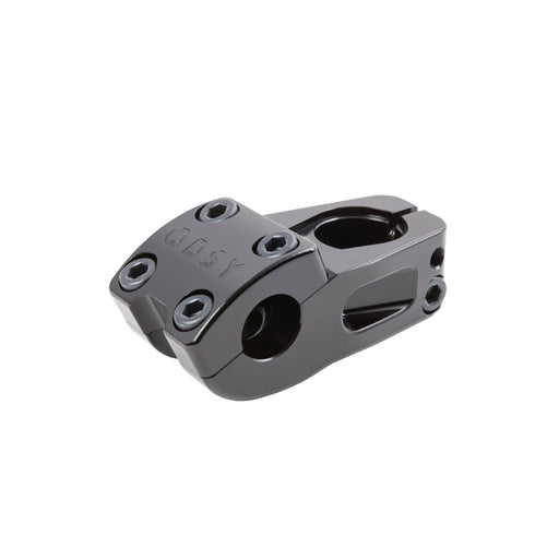 ODYSSEY WALSH STEM black CNC machined aluminum bike stem with six bolt clamp and unique handlebar grip design