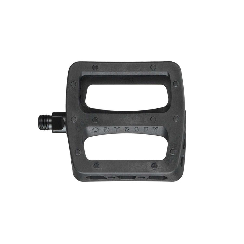 ODYSSEY TWISTED PRO black nylon composite bike pedal with slim profile and loose-ball bearing system