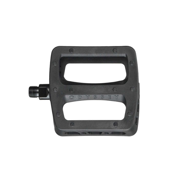 ODYSSEY TWISTED PRO black nylon composite bike pedal with slim profile and loose-ball bearing system
