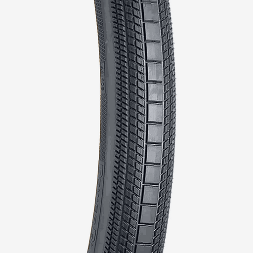 PowerBlock tire with steel bead and thick sidewall featuring 60 TPI casing and UTC rubber for balanced performance and durability.