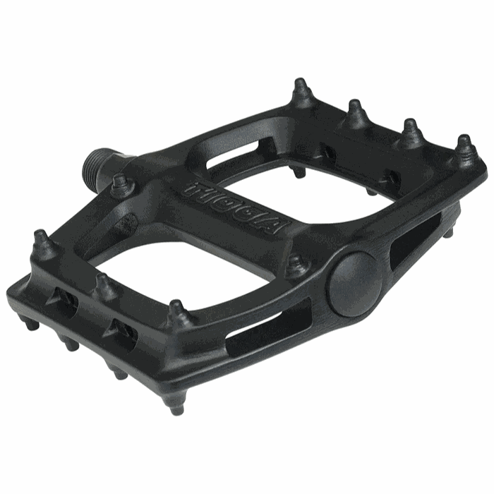 Black Tioga Surefoot slim nylon bike pedal with large grip pins and 9/16 inch thread
