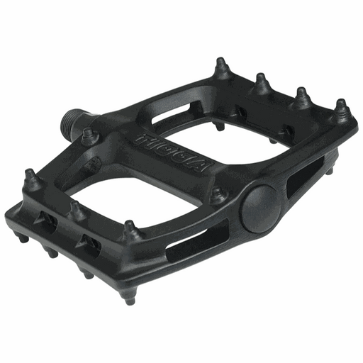 Black Tioga Surefoot slim nylon bike pedal with large grip pins and 9/16 inch thread