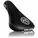 Black VOLUME FTL pivotal bike seat with embroidered FTL logo and white stitching