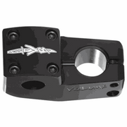 Volume Bikes Shun Topload Stem 6061 CNC machined aluminum BMX bike stem black with logo and wide clamp area