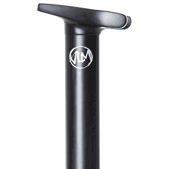Volume Foundation pivotal steel 2-piece seatpost with 200mm length and black finish