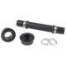 ÉCLAT Blind Freecoaster Axle with black axle, two black hub parts, and two silver spacers for smooth BMX freecoasting.