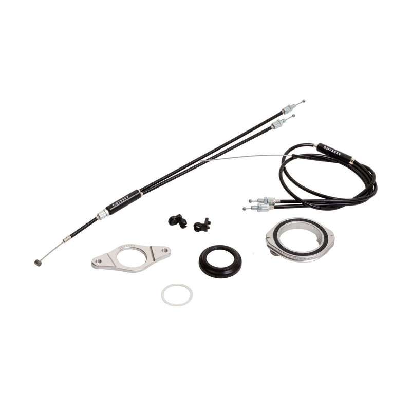 ODYSSEY GTX-S Gyro Kit with bearing unit, removable tabs, 475mm upper cable, universal lower cable, and CNC'd upper gyro plate