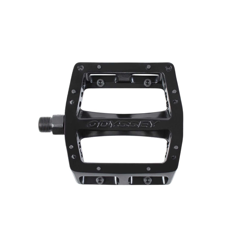 Odyssey Trailmix sealed bearing aluminum platform pedal with concave grip and replacement pins