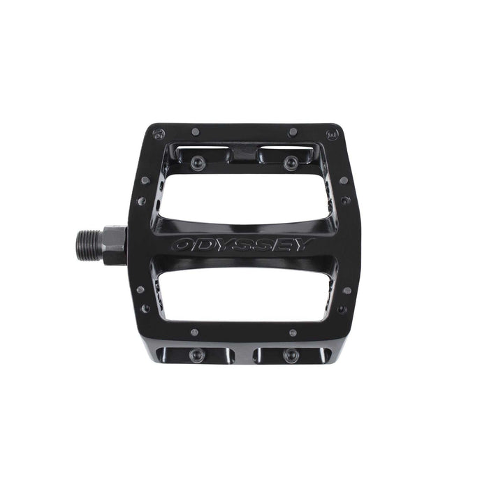 Odyssey Trailmix sealed bearing aluminum platform pedal with concave grip and replacement pins