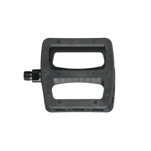 Black Odyssey Twisted PC Pedal made of durable plastic composite with CrMo axle and 9/16" pedal thread