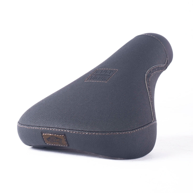 CULT x VANS BMX bike seat designed like Old Skool Pro Shoe in black fabric with stitched details