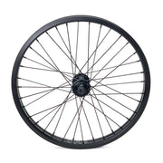 Black CULT FREECOASTER BMX wheel with 9t hub driver and spokes