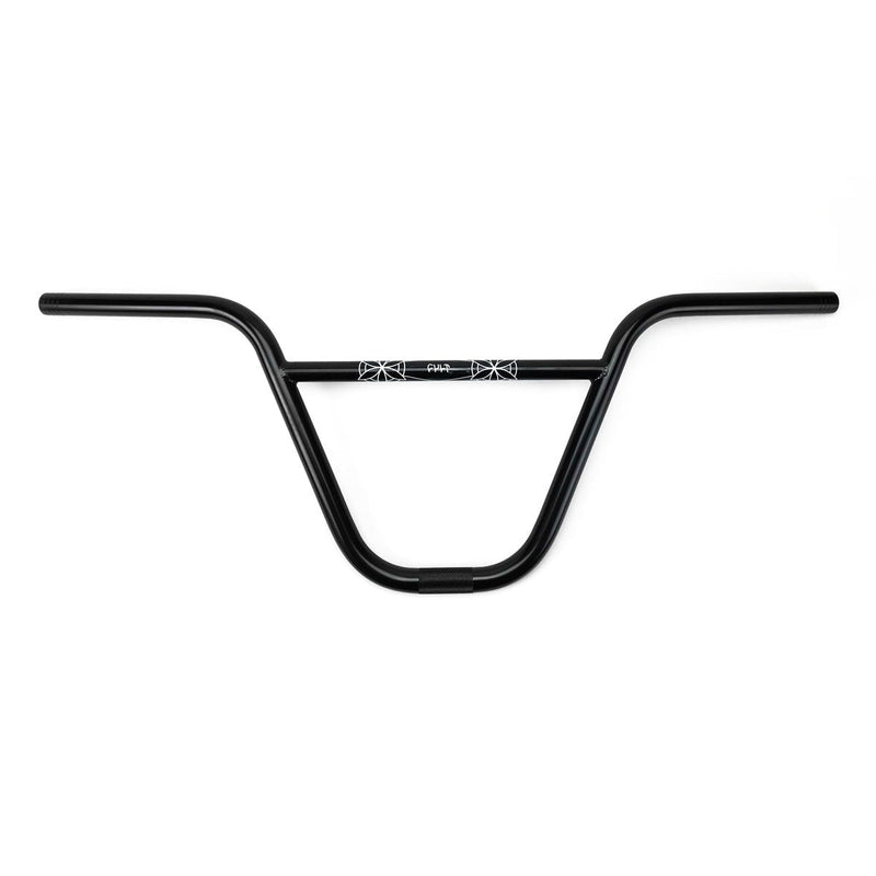 Black CULT DAK OS HANDLEBAR Dakota Roche signature BMX handlebar with stamped logo design