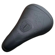 PRIMO BALANCE PENTAGON SEAT black synthetic leather pivotal bicycle seat with embossed logo