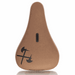 DEMOLITION AXES EMBOSSED SEAT brown microfiber bike seat with embossed axes logo and slim design