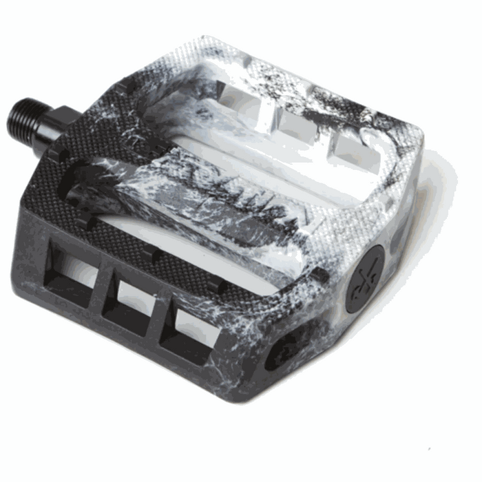 DEMOLITION PEDALS TROOPER PC nylon plastic BMX pedal with 10 molded pins and heat-treated CRMO spindle