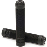 Pair of black PRIMO LOGO Grips with ribbed texture for bike handlebars providing control and comfort