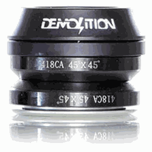 DEMOLITION HEADSET V2 integrated bicycle headset with sealed cartridge bearings and alloy cap options.