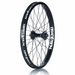 Demolition Whistler Frontwheel with double walled pinned rim, 36H, all black front BMX bike wheel.