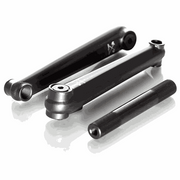 Demolition Revolt cranks with heat-treated chromoly arms and hollow spindle for BMX bikes
