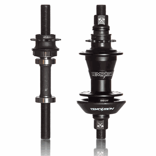 Demolition Whistler Lite Cassette hub with 9t driver, 36H, 14mm axle, lightweight aluminum shell, sealed bearings, and hub guard.