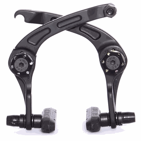 Demolition Vulcan U-BRAKE rear bicycle brake made of 6061 aluminum with sealed bearing pivot and included brake pads, cable triangle, cable, and knarp