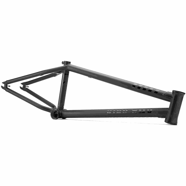Kink Tactic Frame BMX bike frame with seamless Sanko 4130 chromoly tubing and integrated chain tensioners in black finish