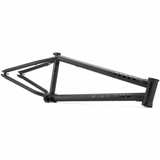 Kink Tactic Frame BMX bike frame with seamless Sanko 4130 chromoly tubing and integrated chain tensioners in black finish