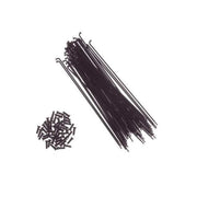 PRIMO 14G spoke nipples and black spokes for bicycle wheel durability and strength upgrade