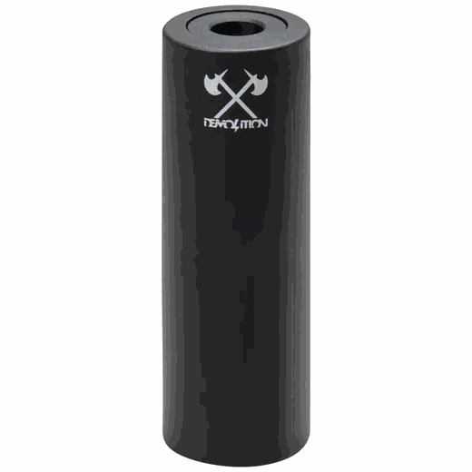 Demolition BMX Bi-Polar V2 Peg black aluminum core with replaceable plastic sleeve for BMX bikes