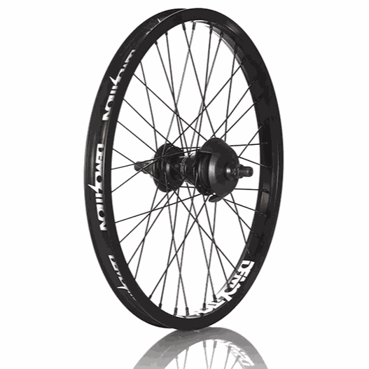Demolition Laufrad Cassette Whistler Lite all-black 36-hole bike wheel with 9t driver and double-walled rim